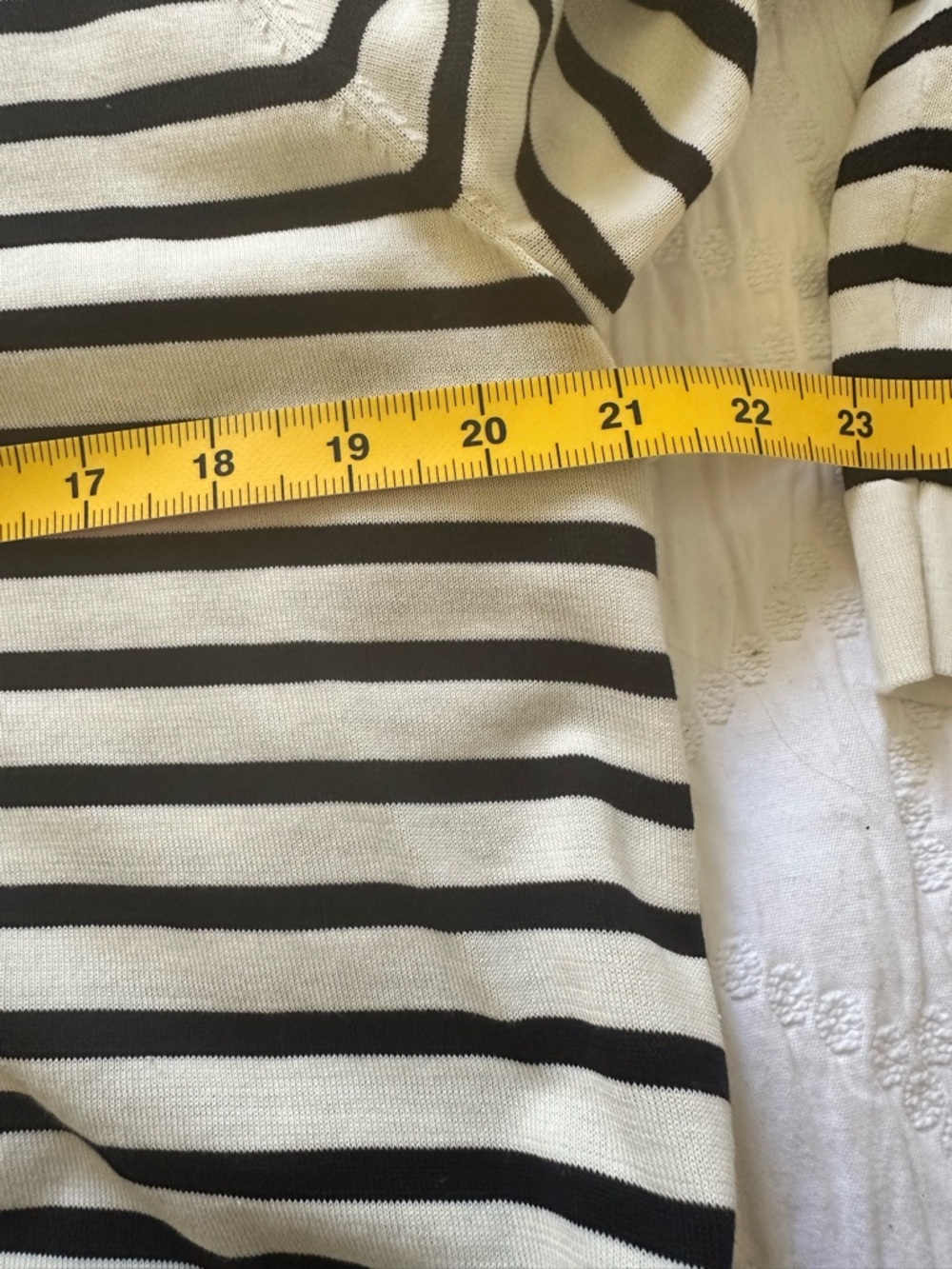 COS silk layer striped 3/4 sleeve blouse size medium - Picture 9 of 11
